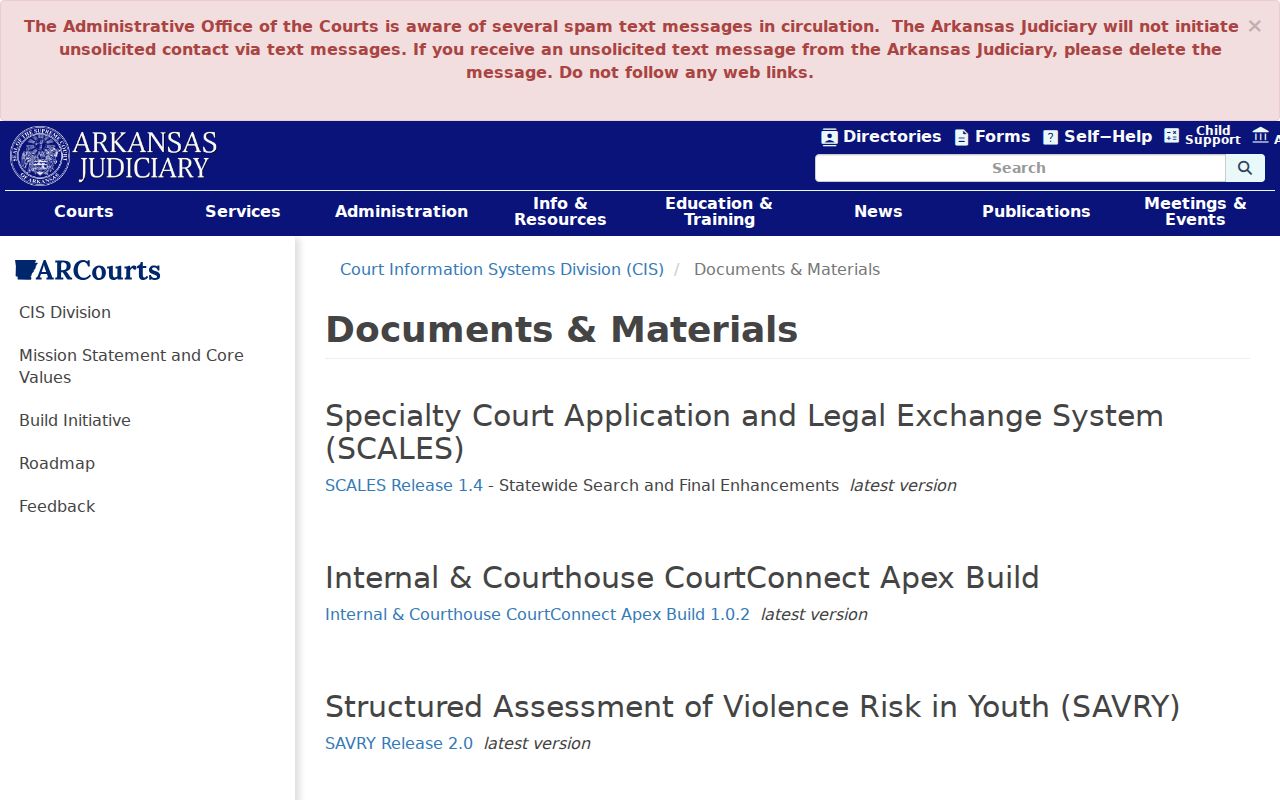 Arkansas County arrest warrant internal court system evidence