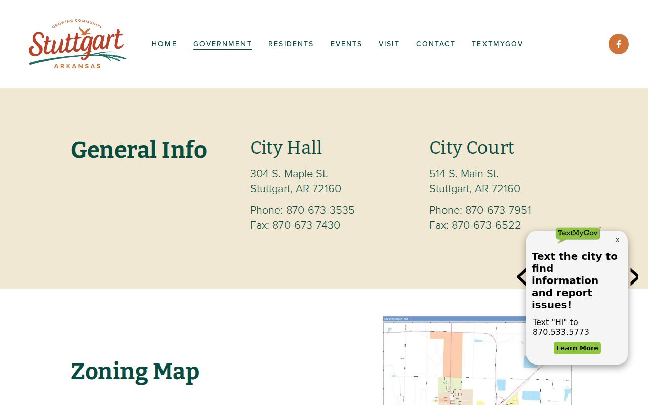 Arkansas County city court warrant Stuttgart contact