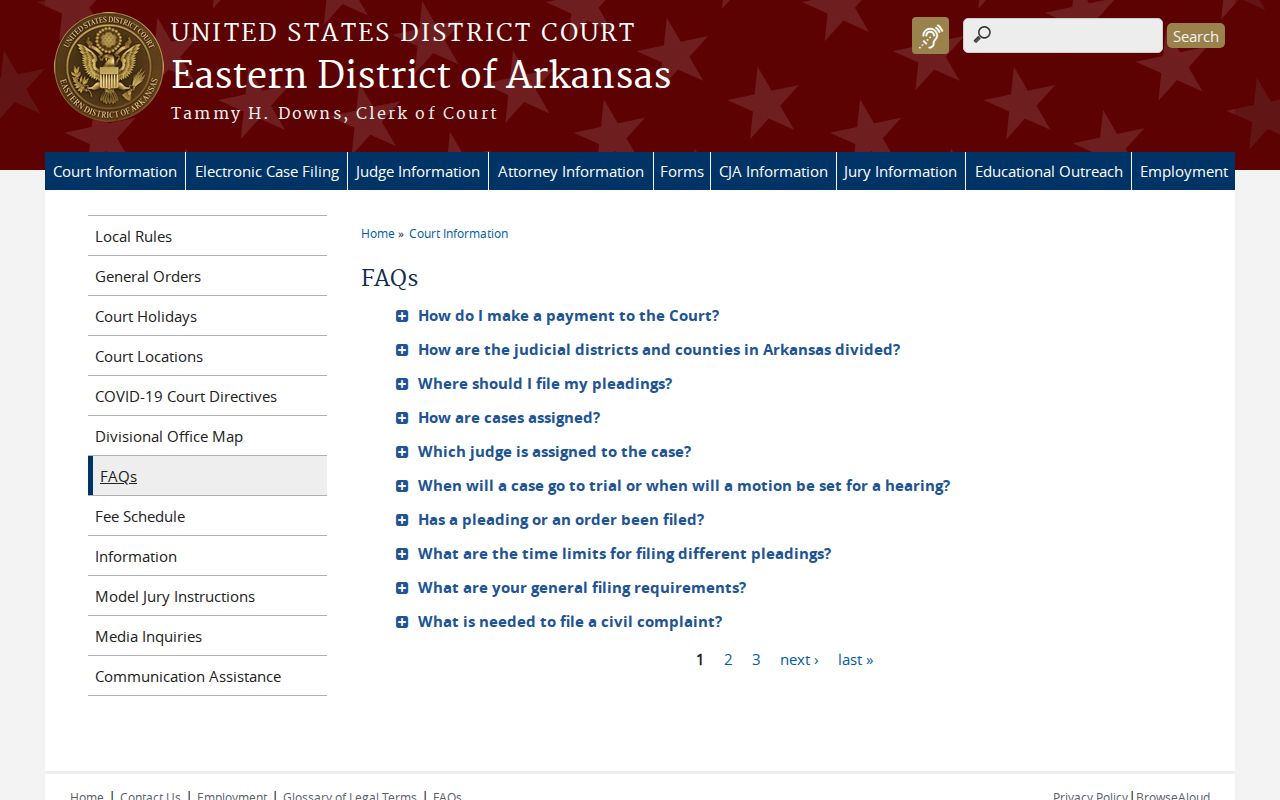 Arkansas County city court warrant federal court boundary