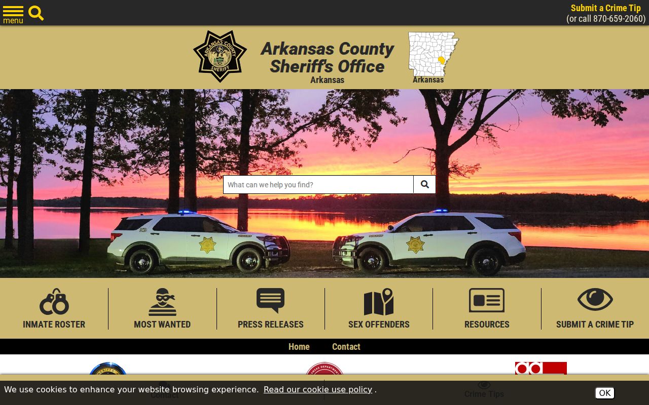 Arkansas County warrant records Sheriff official source